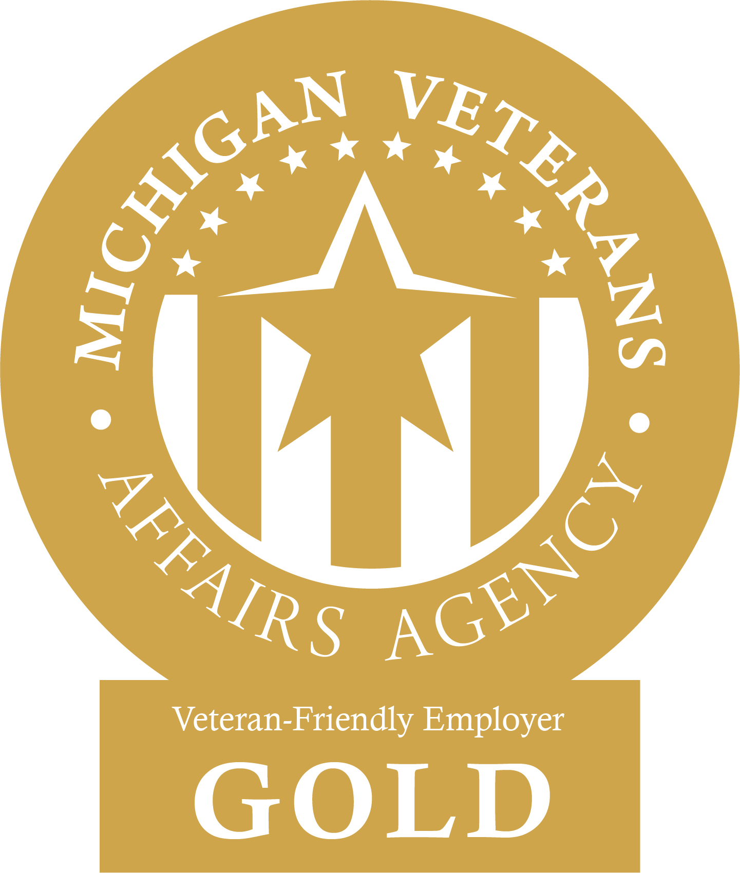 MVAA Gold Logo: MDHHS is proud to be a Michigan Veteran’s Affairs Agency (MVAA) Gold Level Veteran-Friendly Employer